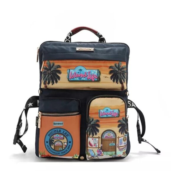 Nicole Lee USA Multi-Pocket Travel Backpack - Picture 1 of 16